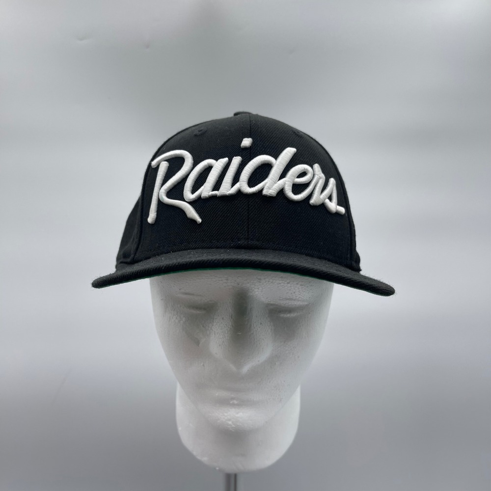 New Era 9FIFTY NFL Vegas Oakland Raiders Cap Black Wool Script OSFM Snapback Hat